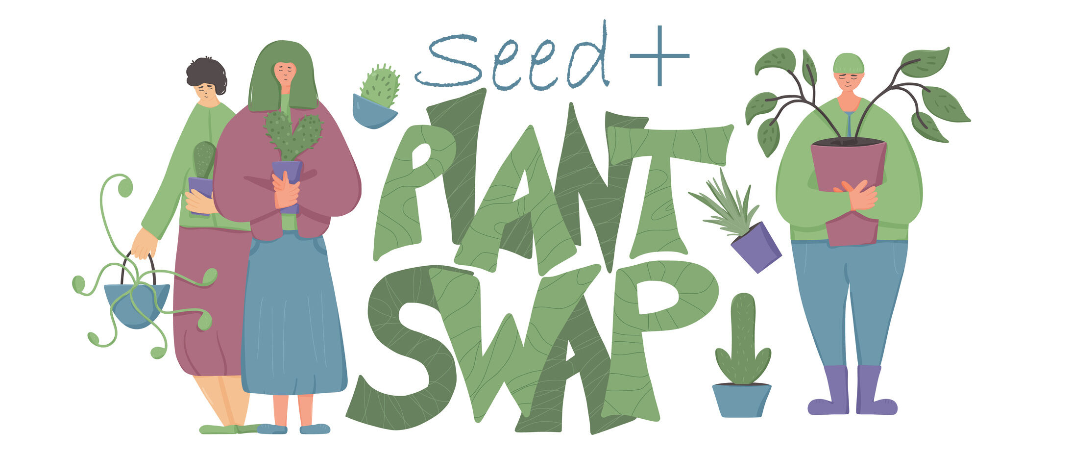 seed and plant swap banner